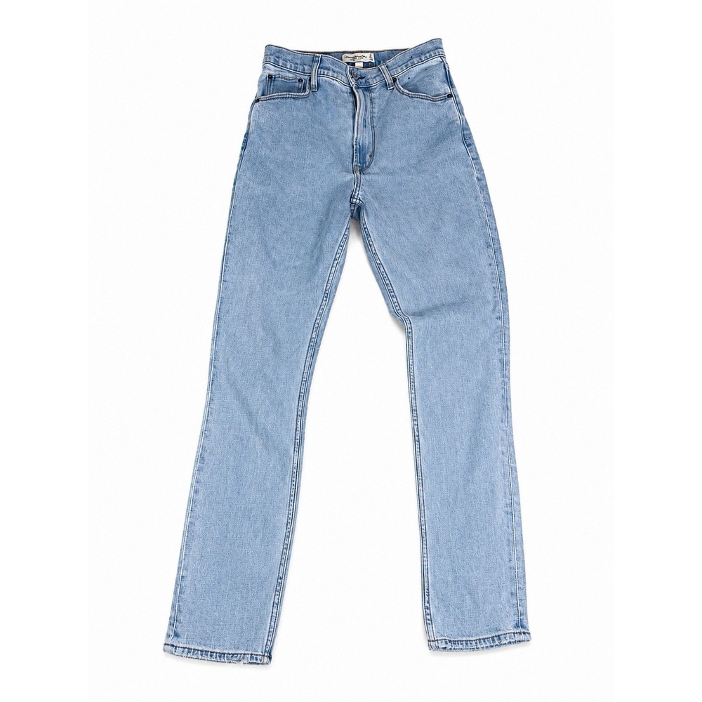 Abercrombie & Fitch 90s Slim Straight Ultra High Rise Light Washed Jeans 27/4